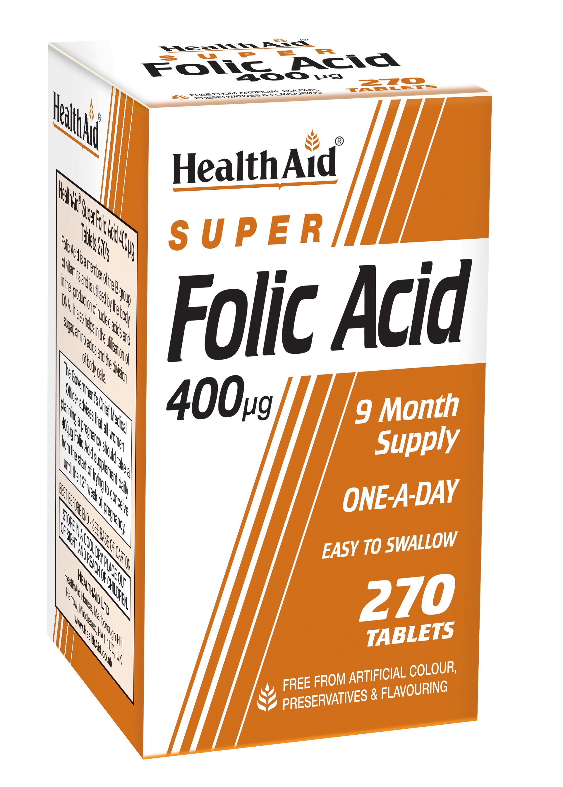 Super Folic Acid 400ug  270's