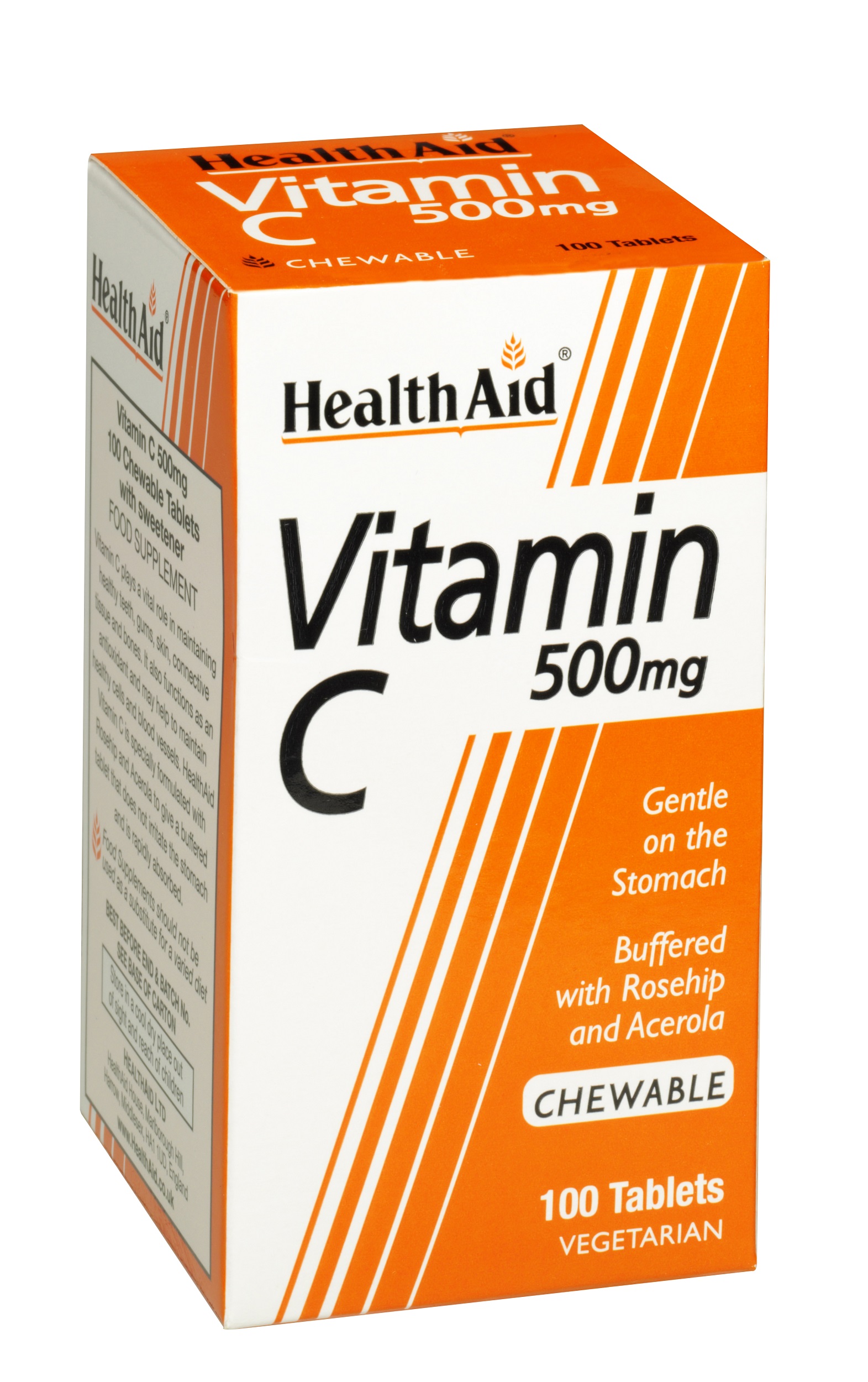 Vitamin C 500mg Chewable Orange Flavour 100's