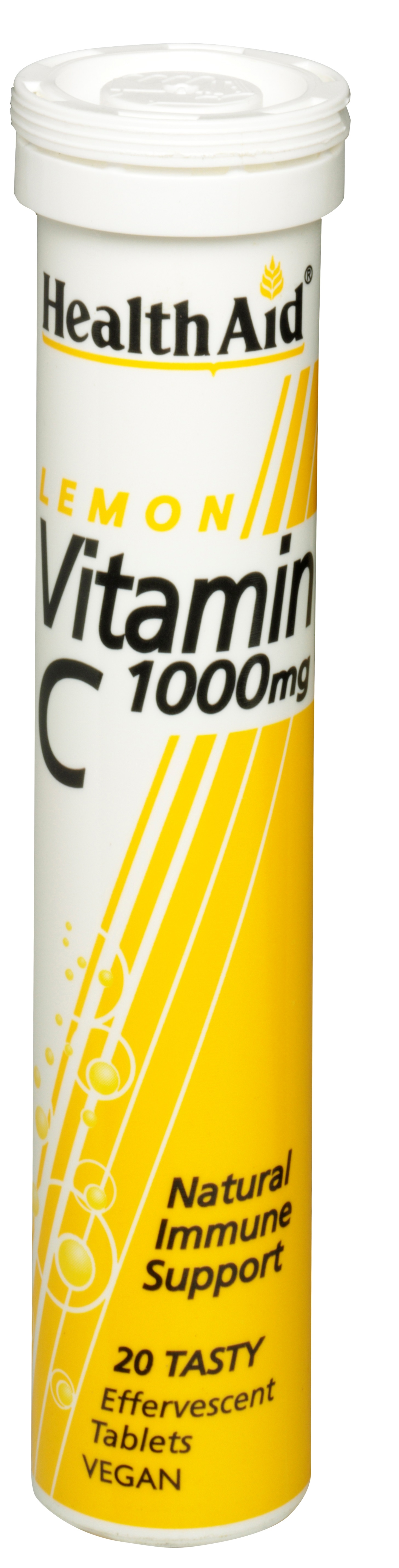 Vitamin C 1000mg Effervescent Lemon Flavour 20's The Natural Dispensary