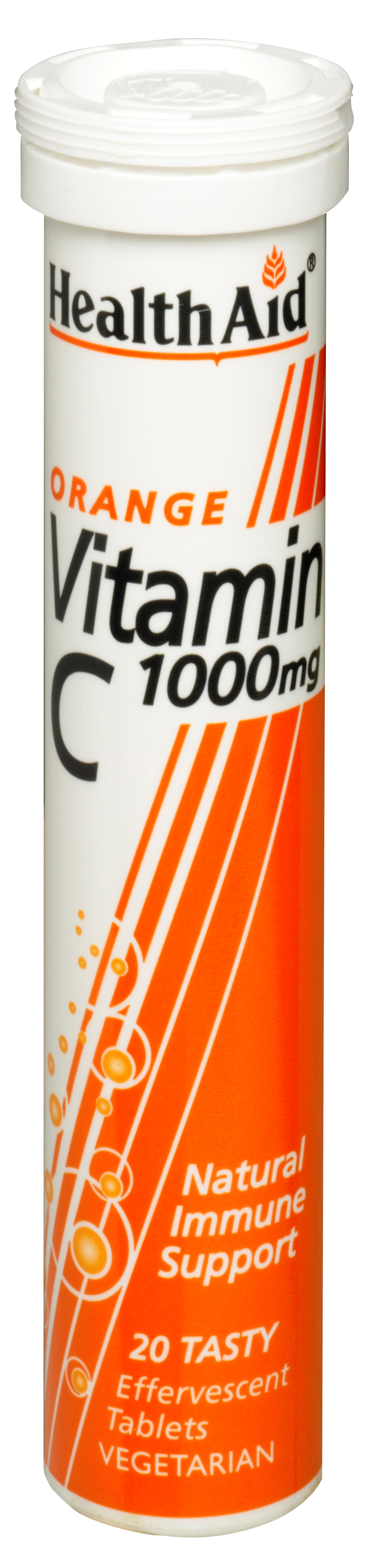 Vitamin C 1000mg Effervescent Orange flavour 20's