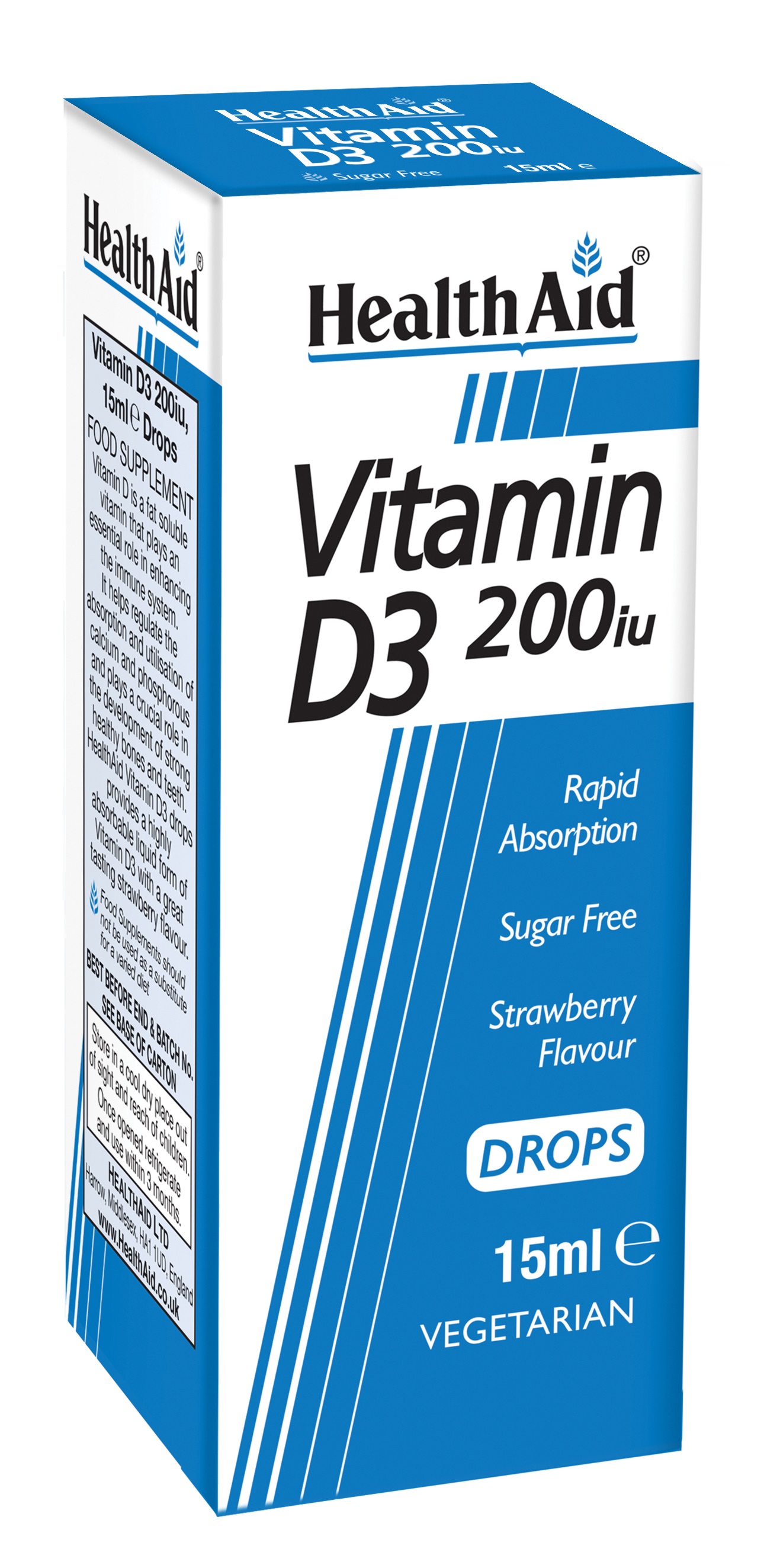 Vitamin D3 200iu Drops 15ml