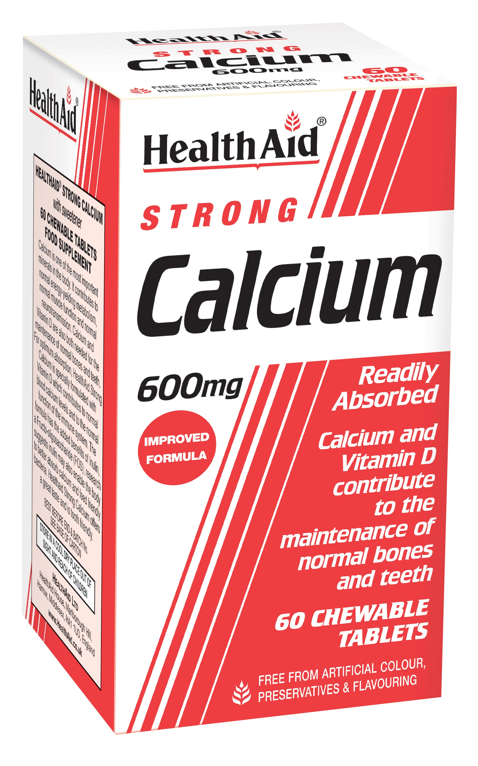 Strong Calcium 600mg Chewable 60's