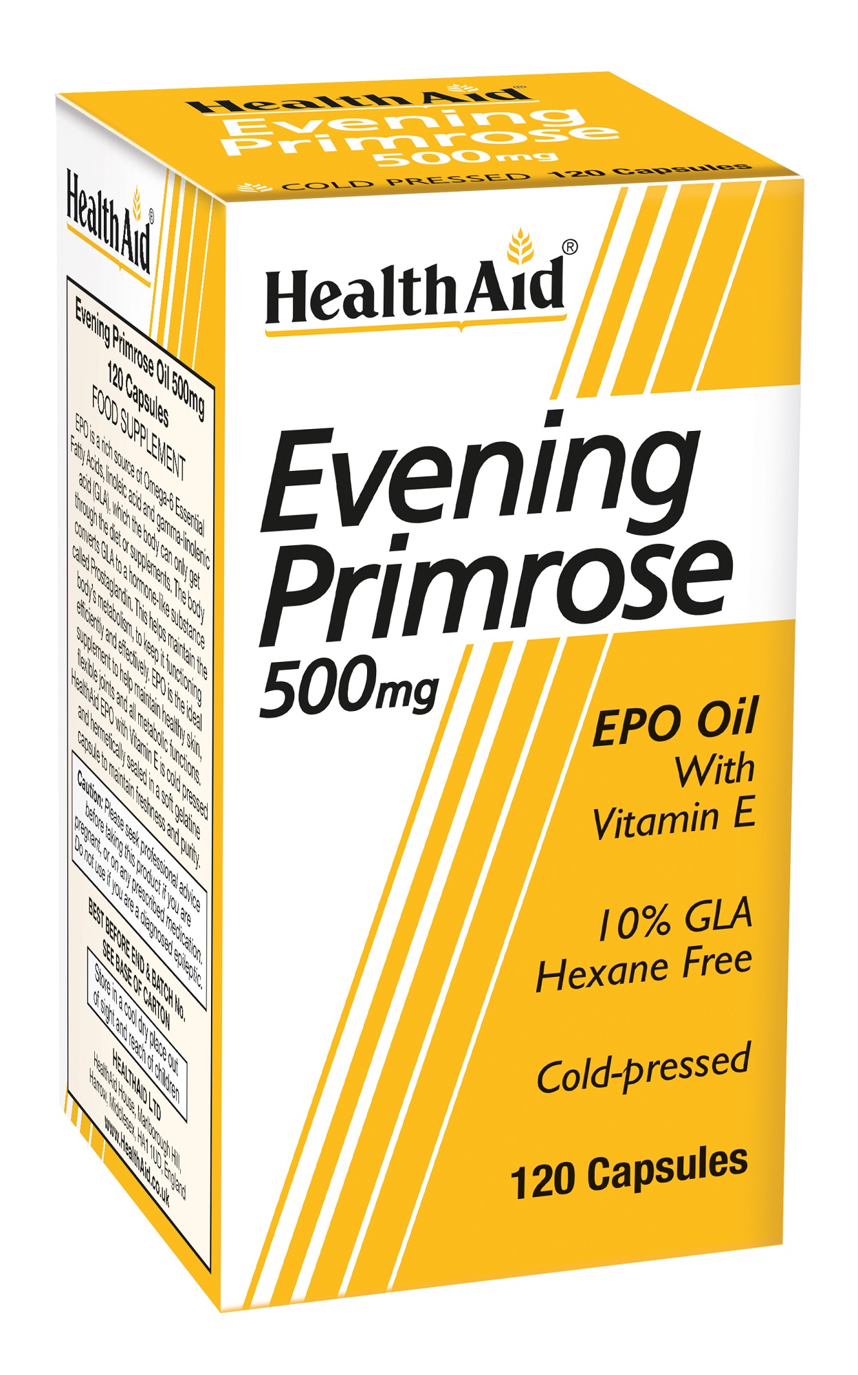 Evening Primrose Oil 500mg with Vitamin E 120's