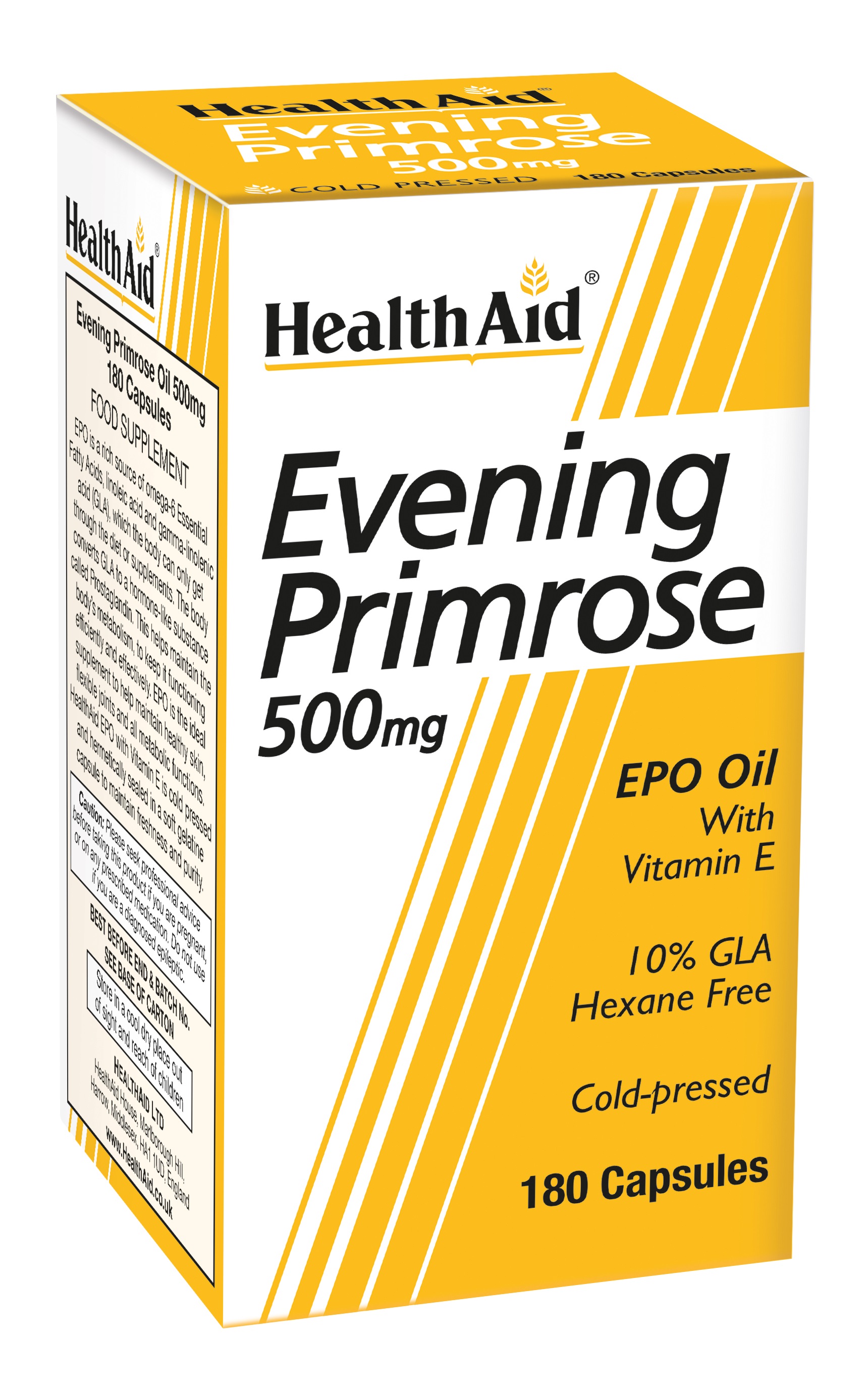 Evening Primrose Oil 500mg with Vitamin E 180's