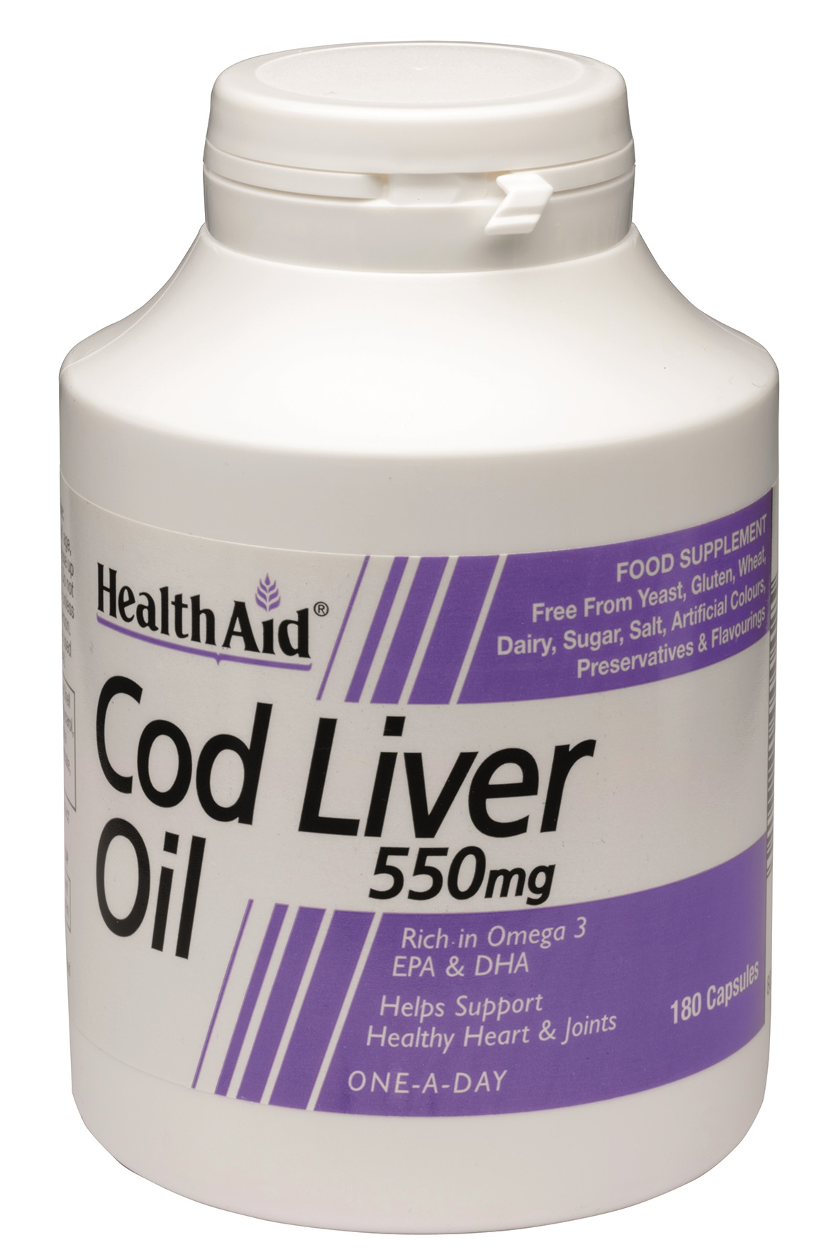 Cod Liver Oil 550mg 180's The Natural Dispensary