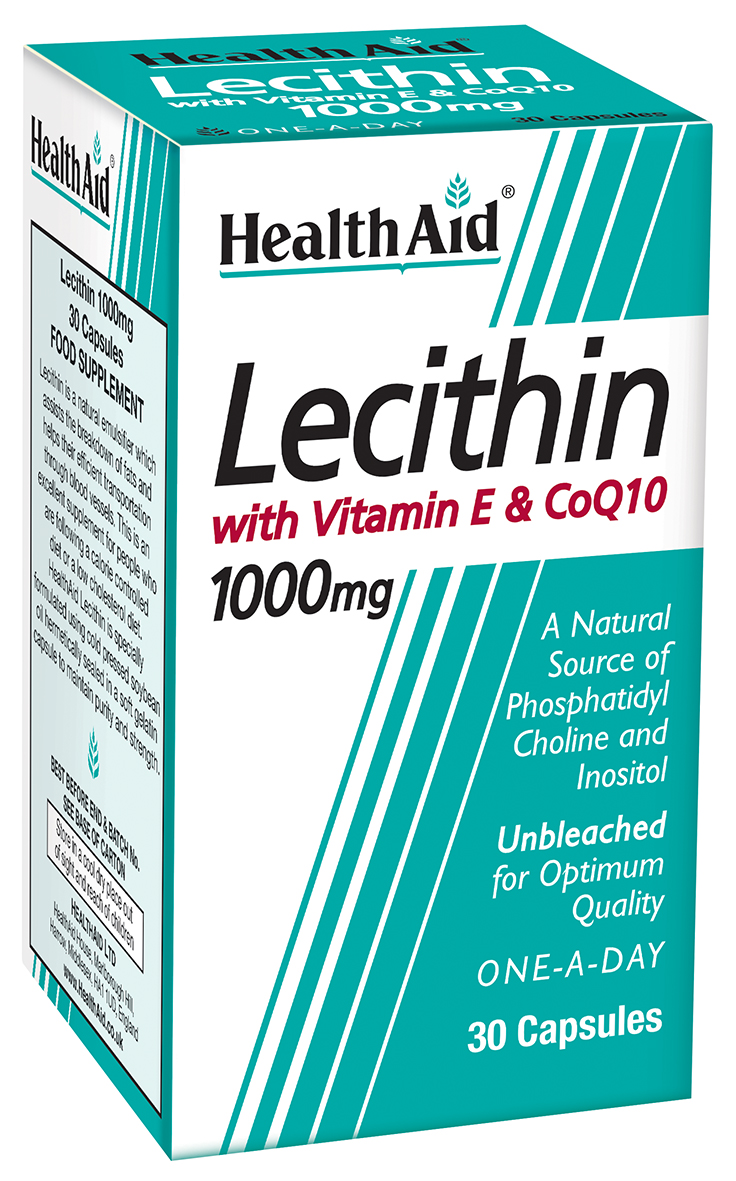 Lecithin with Vitamin E & CoQ10 1000mg  30's