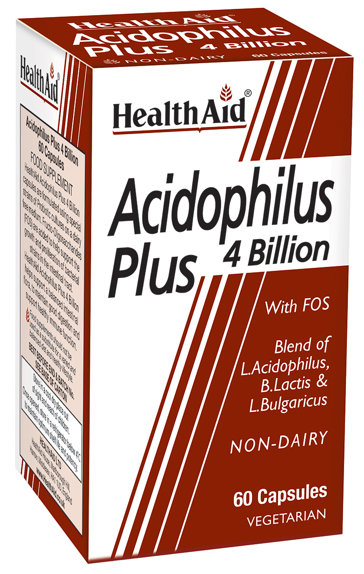 Acidophilus Plus 4 billion with FOS  60's