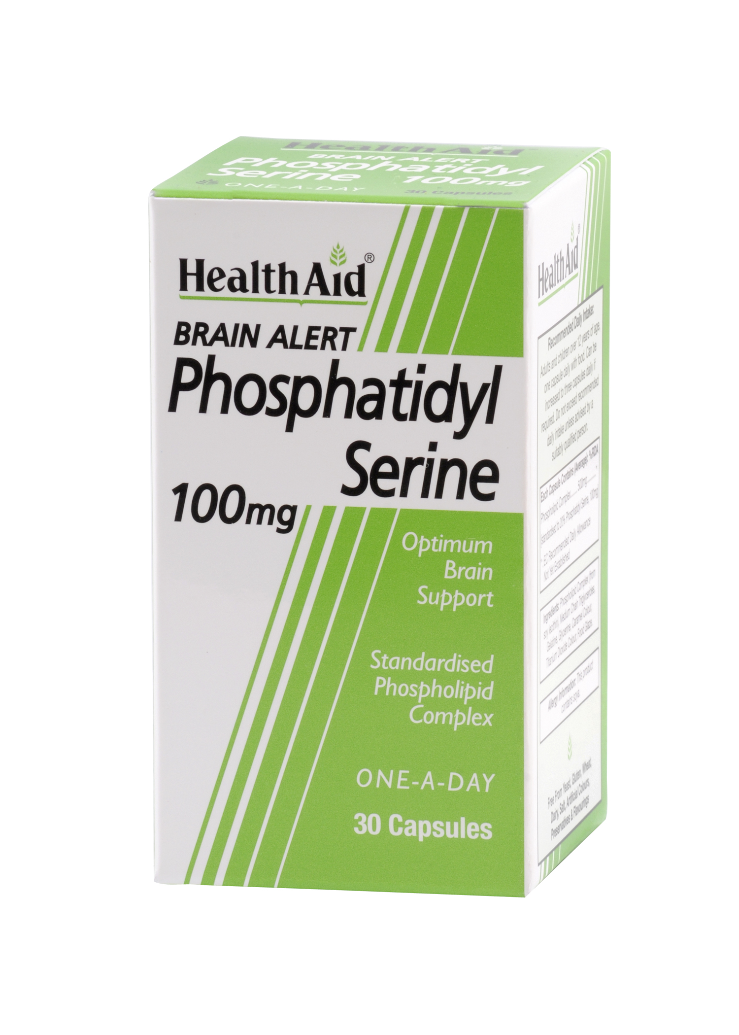 Phosphatidyl Serine Brain Alert 100mg 30's: The Natural ...