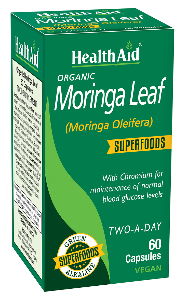 Organic Moringa Leaf Superfoods  60's