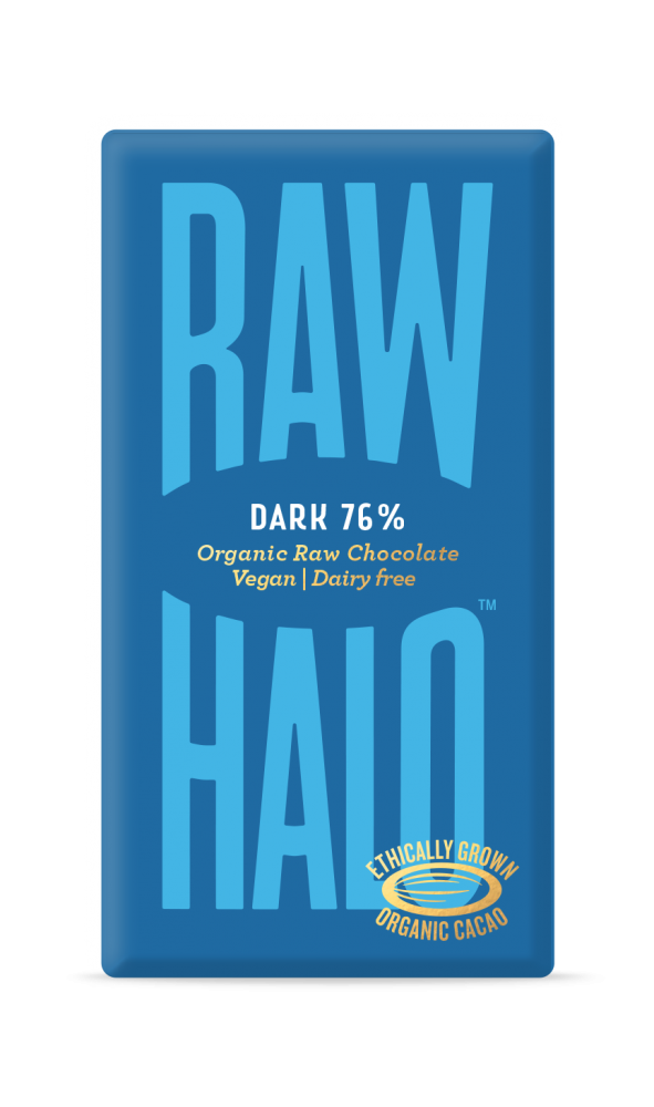 Dark 76% Organic Raw Chocolate Vegan 35g