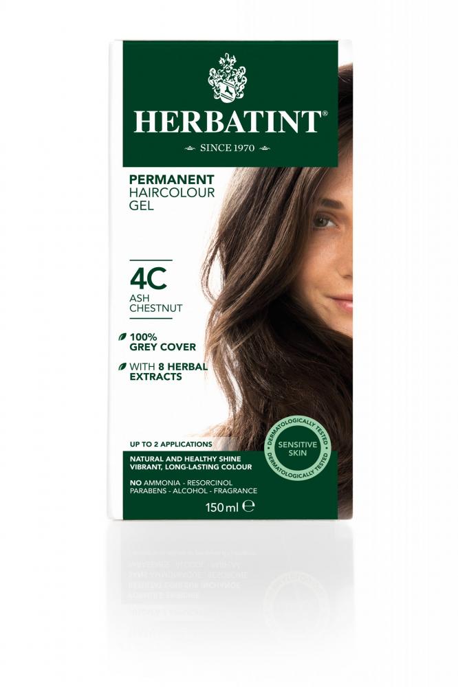 Permanent Hair Colour Gel 4C Ash Chestnut 150ml