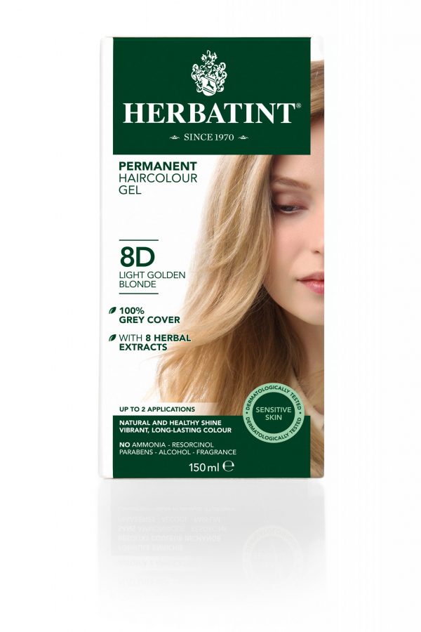 Permanent Hair Colour Gel 8D Light Golden Blonde 150ml