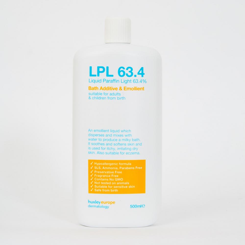 LPL 63.4 Liquid Paraffin Light 63.4% Bath Additive & Emollient 500ml