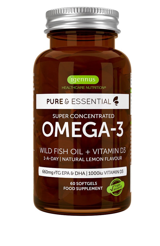 Pure & Essential Omega-3 Wild Fish Oil & Vitamin D3 60's