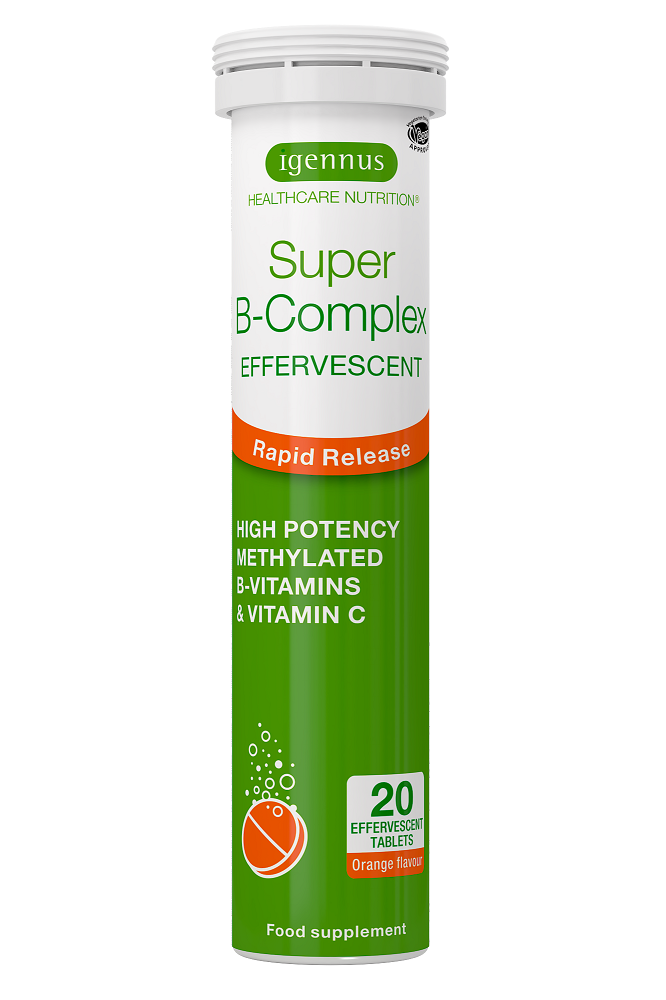 Super B-Complex Effervescent Orange Flavour 20's