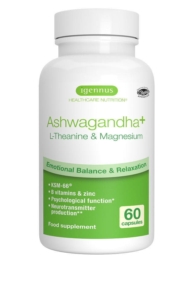 Ashwagandha + L-Theanine & Magnesium 60's