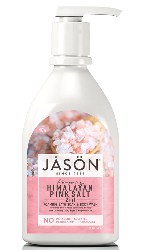 Pampering Himalayan Pink Salt Body Wash + Foaming Bath Soak 887ml