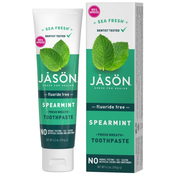 Sea Fresh Spearmint Fresh Breath Toothpaste (Fluoride Free) 119g