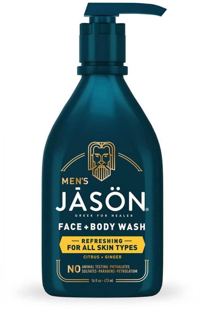Men's Face + Body Wash Refreshing For All Skin Types Citrus + Ginger 473ml