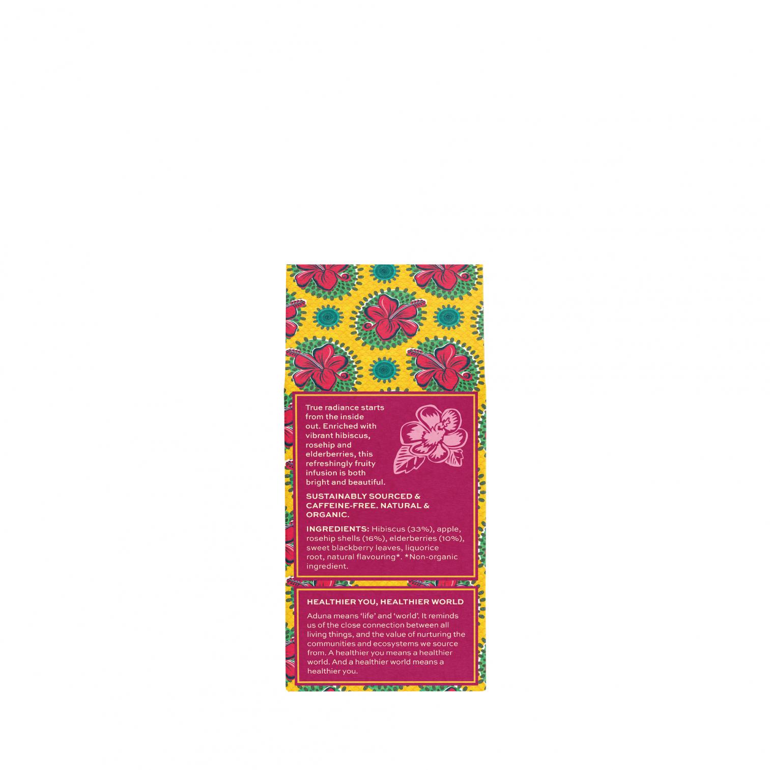 Radiance Rosehip, Elderberry & Hisbiscus Organic 15 Tea Pyramids