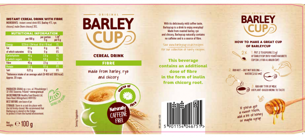 Cereal Drink Fibre 100g