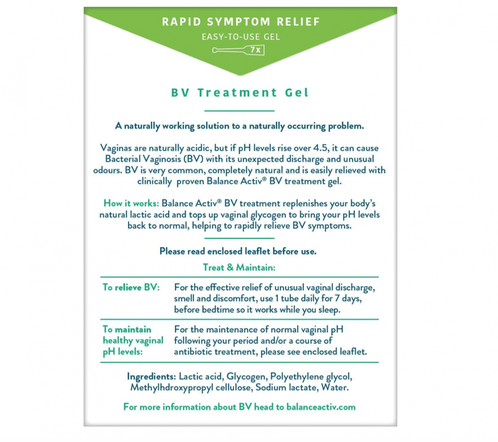 BV Treatment GEL TUBES 7's