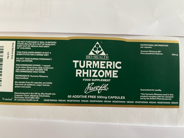 Turmeric Rhizome 60's
