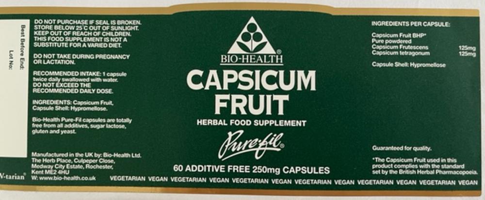 Capsicum Fruit 60's