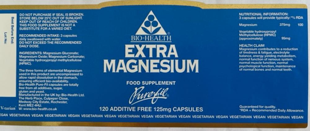 Extra Magnesium 120's