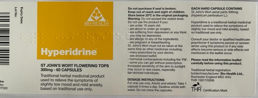 Hyperidrine 60's