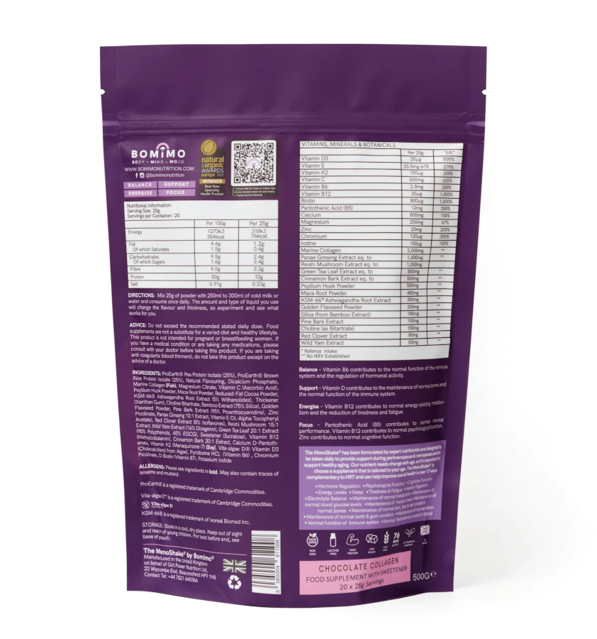 The MenoShake Chocolate Collagen 500g