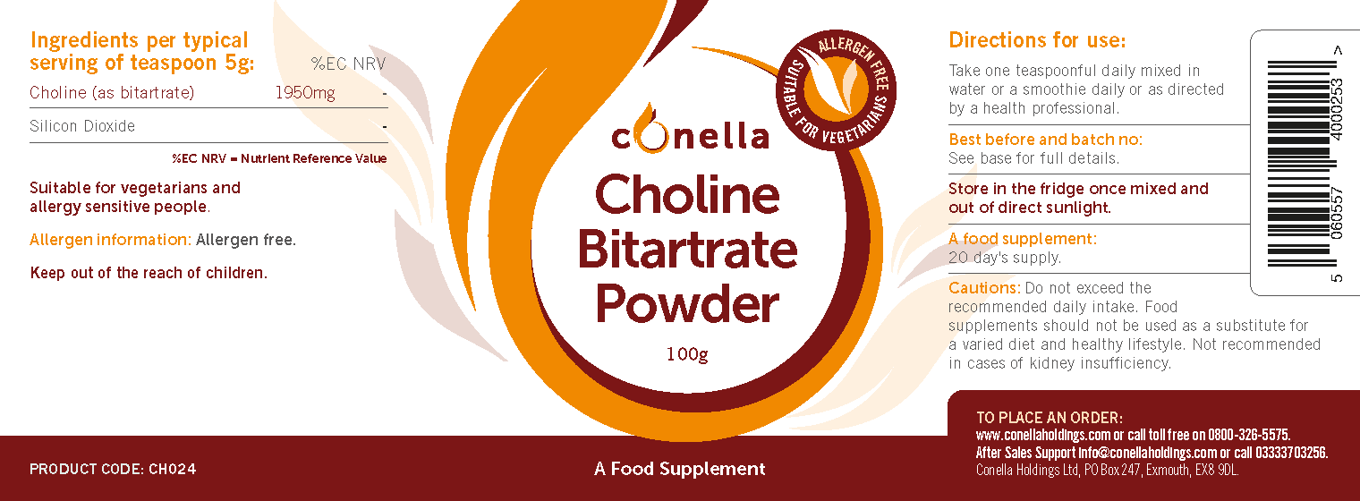 Choline Bitartrate Powder 100g (Currently Unavailable)