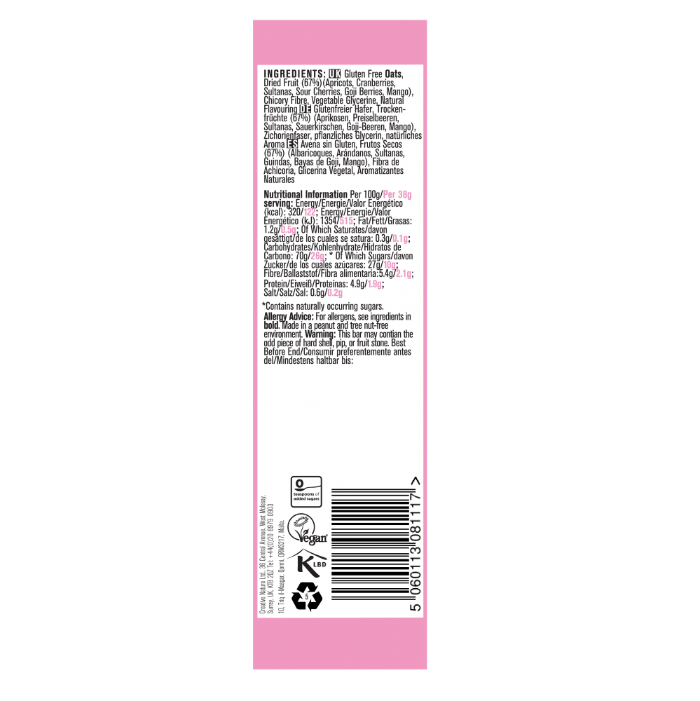 Bursting Berry Blend Bar 38g x 20 CASE