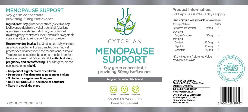Menopause Support (formerly Phyto-Flavone) 60's