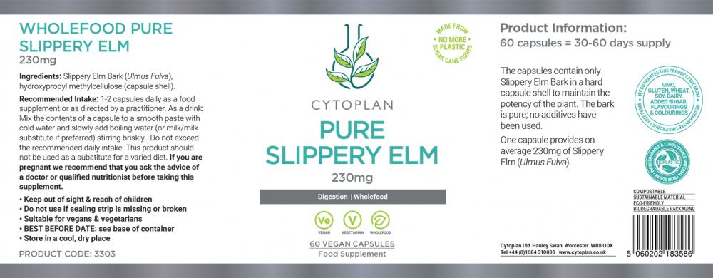 Pure Slippery Elm 230mg 60's