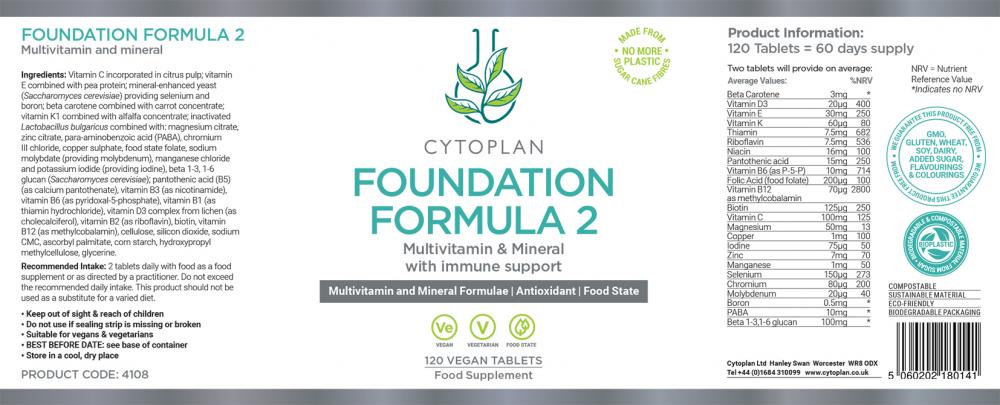 Foundation Formula 2 120's