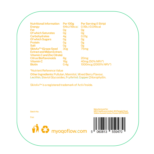 Collagen Dissolvable Vitamin Strips 30's