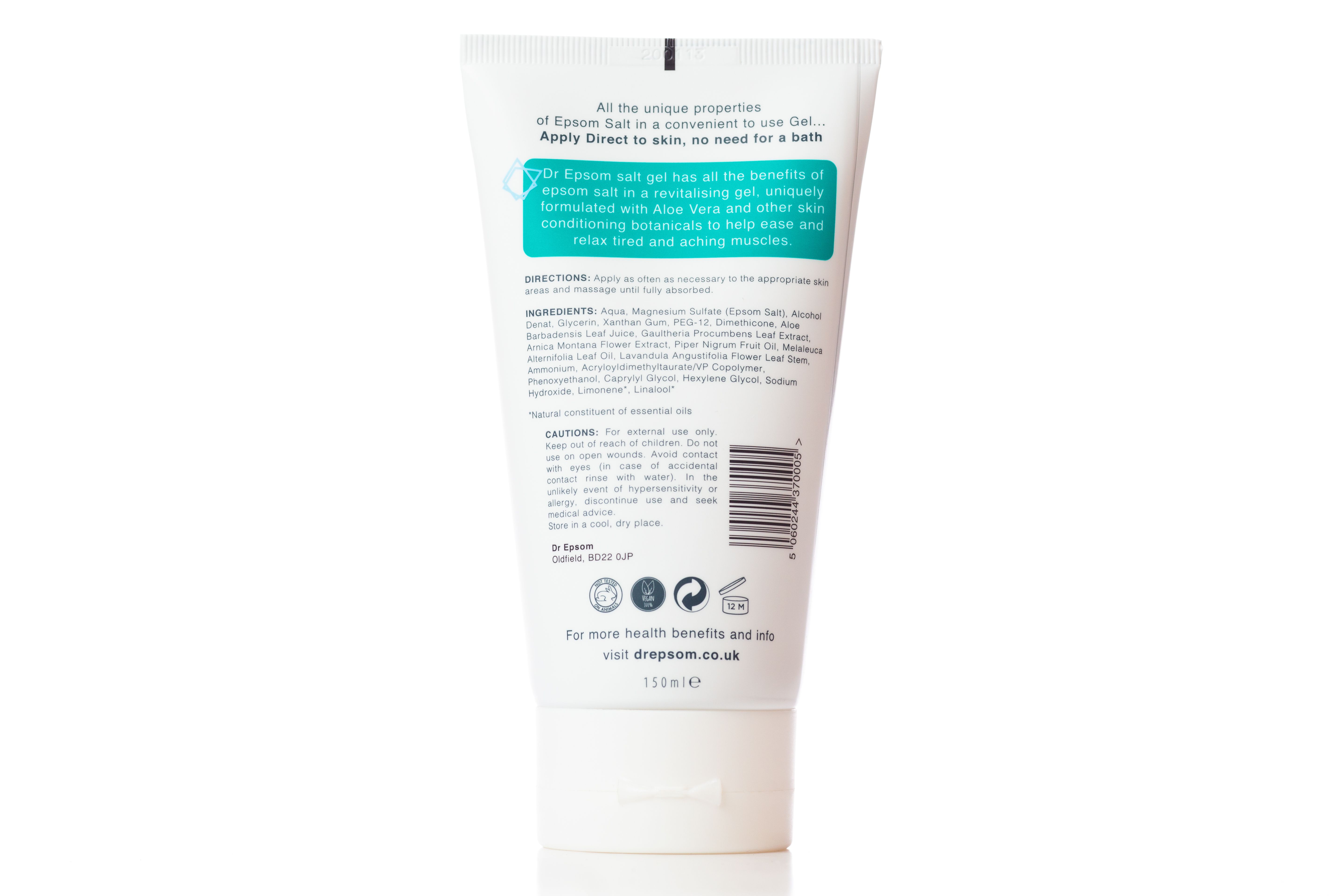 Epsom Salt Gel 150ml: The Natural Dispensary