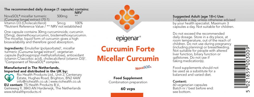 Curcumin Forte Micellar Curcumin 60's