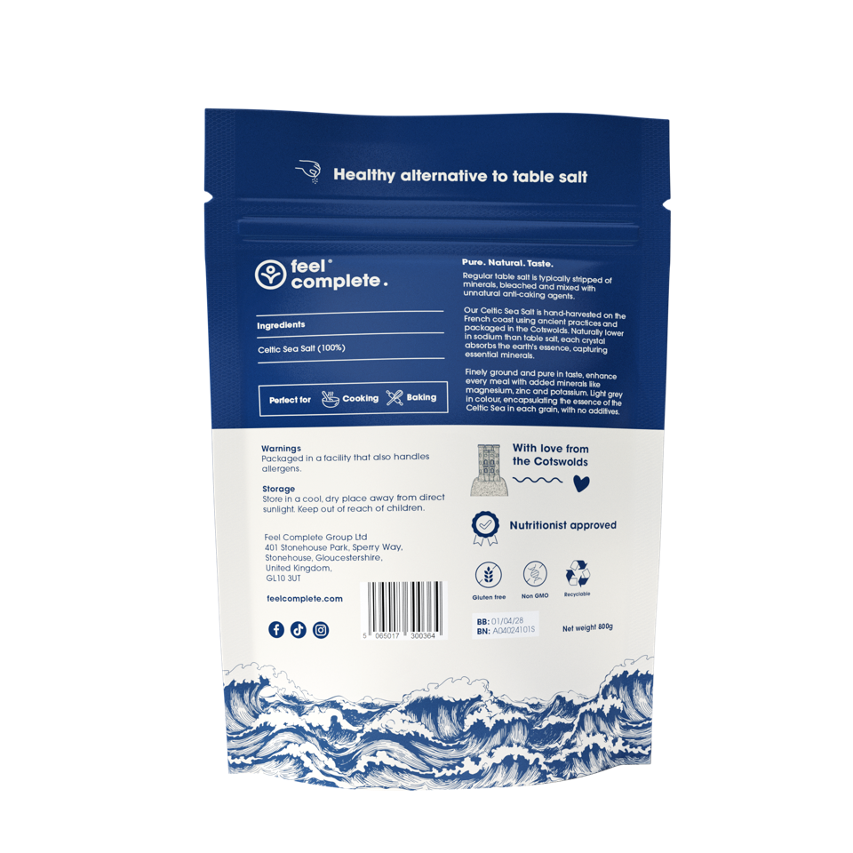 Fine & Dry Celtic Sea Salt 800g