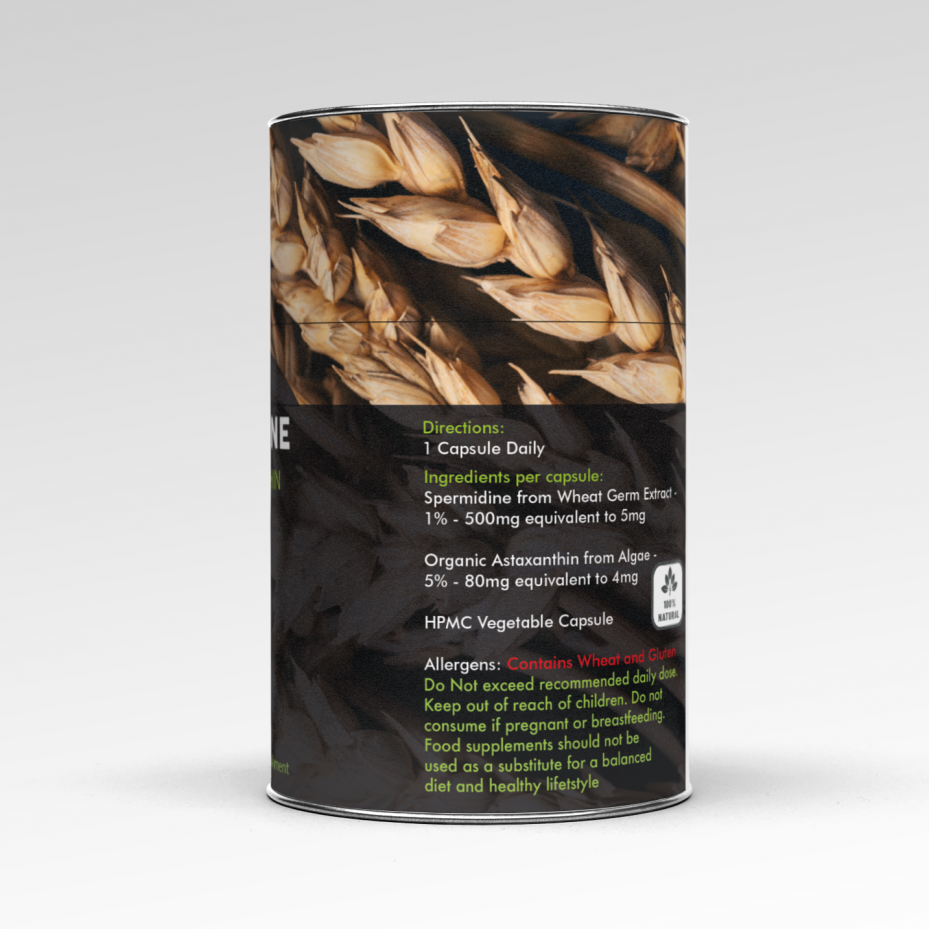 Premium Spermidine with Astaxanthin 60s