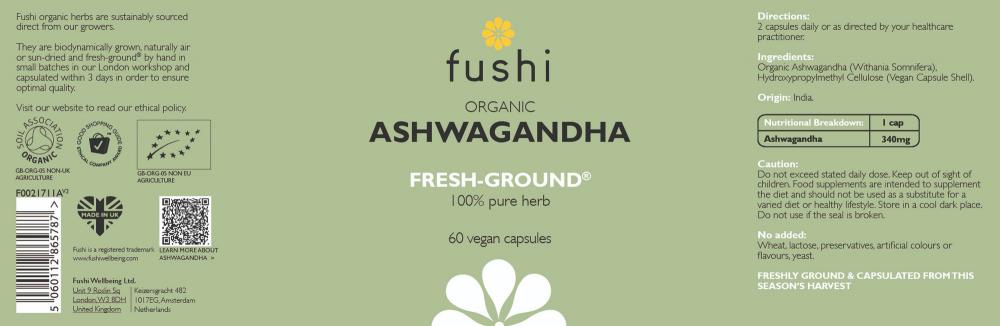 Organic Ashwagandha 60s (GREEN)