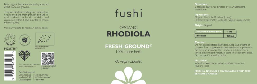 Organic Rhodiola 60's