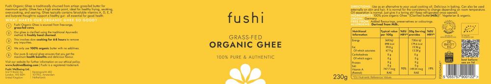 Grass-Fed Organic Ghee 230g