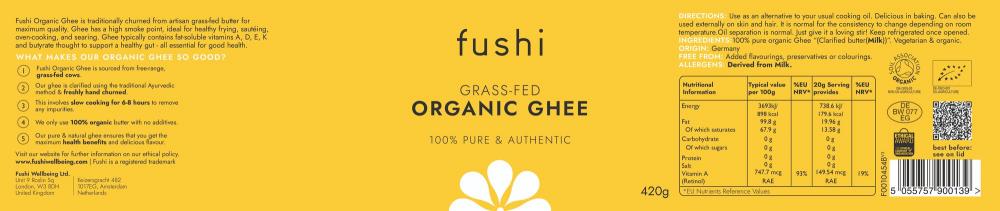 Grass-Fed Organic Ghee 420g