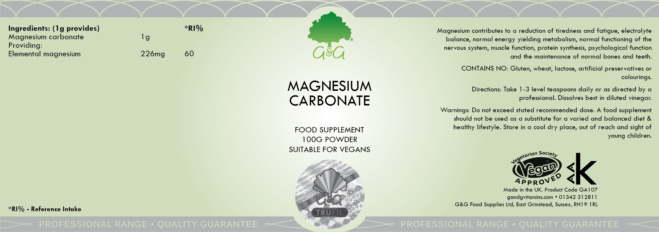Magnesium Carbonate 100g