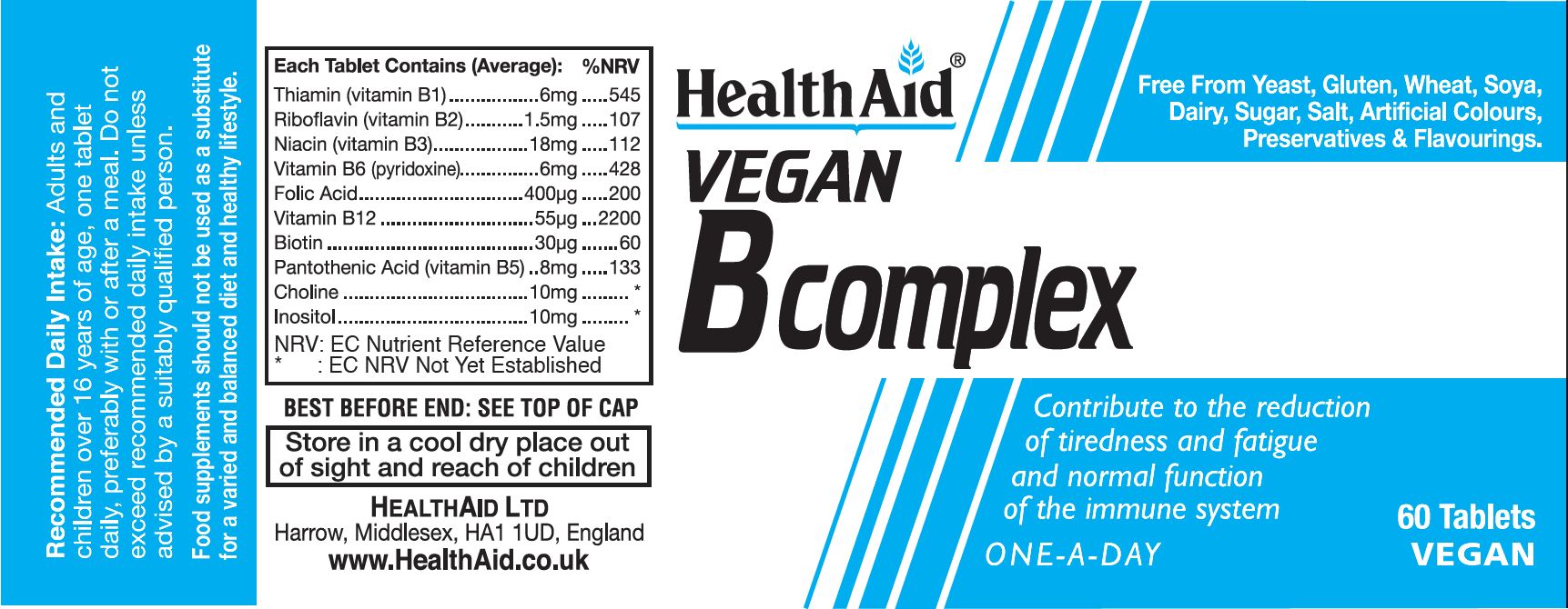 Vegan B Complex 60's