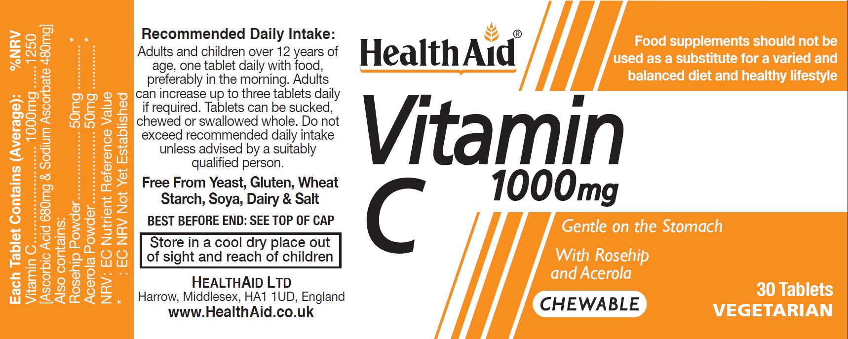 Vitamin C 1000mg Chewable 30's