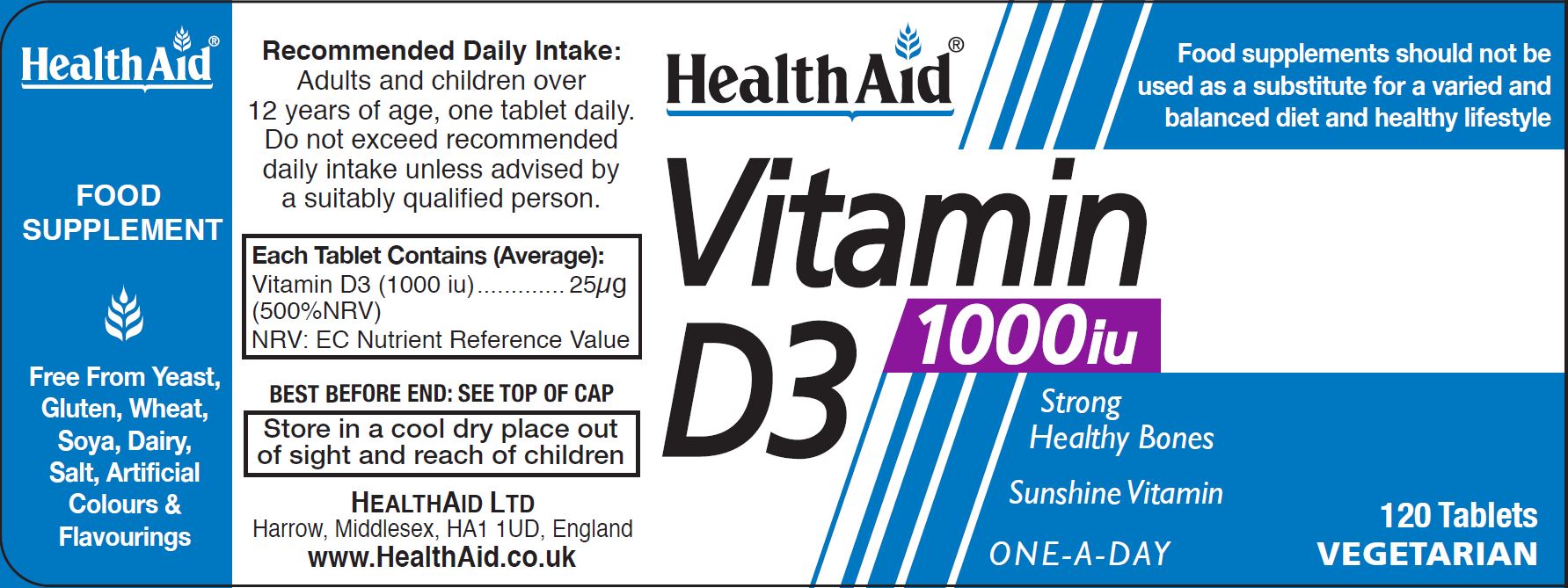 Vitamin D3 1000iu 120's