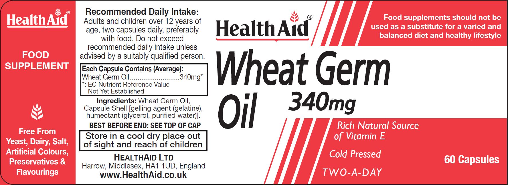 Wheat Germ Oil 340mg 60's